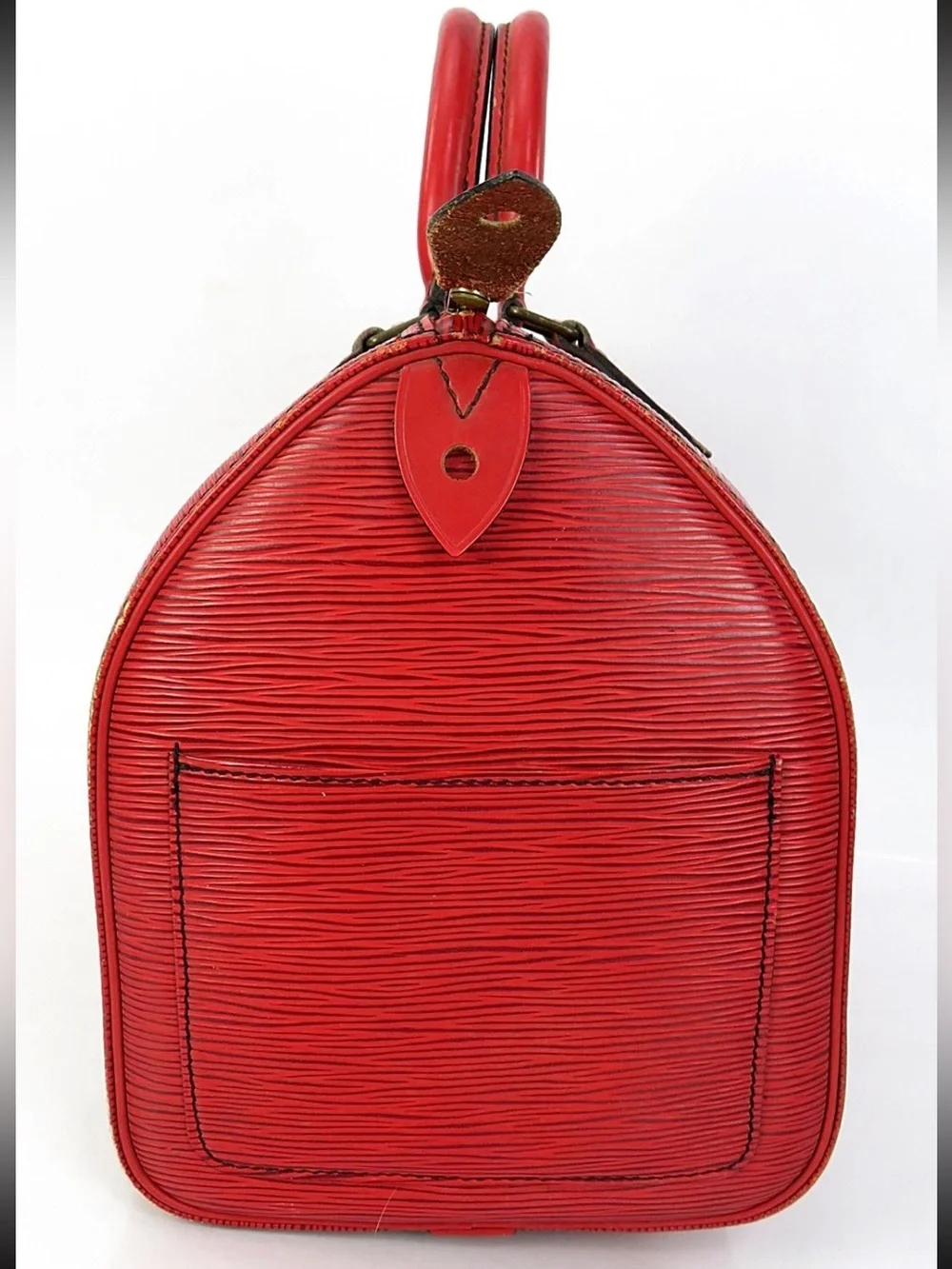 Louis Vuitton Red Epi Leather Satchel - Picture 3 of 16